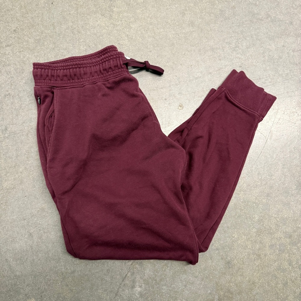Tommy John Mens Lounge Joggers Burgundy Maroon Drawstring Sweatpants Large
